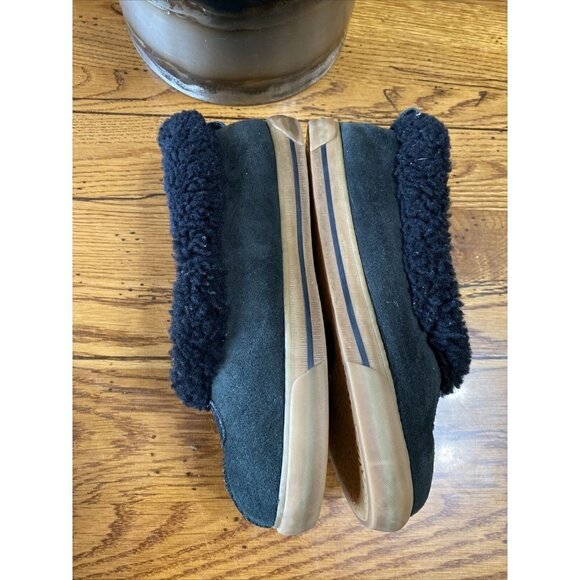 Ugg Womens Rylan 1871 Suede Slip On Comfort Black Moccasin Slippers Size US 6 - Picture 3 of 7